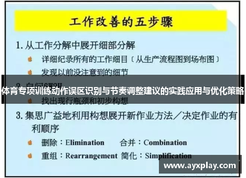 体育专项训练动作误区识别与节奏调整建议的实践应用与优化策略